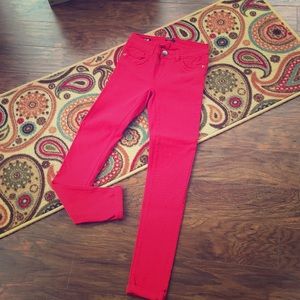 ❣️ super stretchy red jeans ❣️